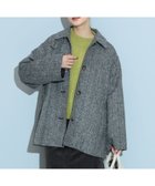 【ビームス ウイメン/BEAMS】のヘリンボーン ミドルコート BLACK|ID: prp329100004565226 ipo3291000000033835030