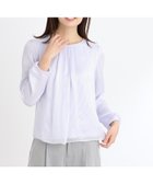【リフレクト/Reflect】の【春SALE/手洗い可】シアーシャドーストライプブラウス 人気、トレンドファッション・服の通販 founy(ファニー) ファッション Fashion レディースファッション WOMEN トップス・カットソー Tops/Tshirt シャツ/ブラウス Shirts/Blouses シアー Sheer シフォン Chiffon シルク Silk ジャージ Jersey ストライプ Stripe 春 Spring thumbnail パープル|ID: prp329100004565245 ipo3291000000032285621