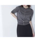 【ナチュラル ビューティー ベーシック/NATURAL BEAUTY BASIC】のハーフスリーブラメカーディガン 人気、トレンドファッション・服の通販 founy(ファニー) ファッション Fashion レディースファッション Fashion for Women トップス・カットソー Cut & Sew Tops カーディガン・羽織り Layered Style Cardigans カーディガン Cardigan, Knitwear コンパクト Compact, Small Size シアー Sheer, See-Through 羽織 Haori, Light Jacket thumbnail クロ|ID: prp329100004565246 ipo3291000000032715019