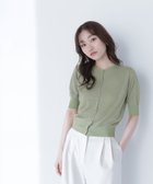 【ナチュラル ビューティー ベーシック/NATURAL BEAUTY BASIC】のハーフスリーブラメカーディガン 人気、トレンドファッション・服の通販 founy(ファニー) ファッション Fashion レディースファッション Fashion for Women トップス・カットソー Cut & Sew Tops カーディガン・羽織り Layered Style Cardigans カーディガン Cardigan, Knitwear コンパクト Compact, Small Size シアー Sheer, See-Through 羽織 Haori, Light Jacket thumbnail ライトグリーン|ID: prp329100004565246 ipo3291000000032715021