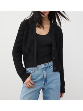 【バナナリパブリック ファクトリーストア/BANANA REPUBLIC FACTORY STORE】のBANANA REPUBLIC FACTORY STORE クロップドテクスチャードカーディガン 人気、トレンドファッション・服の通販 founy(ファニー) ファッション Fashion レディースファッション WOMEN トップス・カットソー Tops/Tshirt カーディガン Cardigans カーディガン Cardigan コンパクト Compact フロント Front 羽織 Haori |ID:prp329100004565259