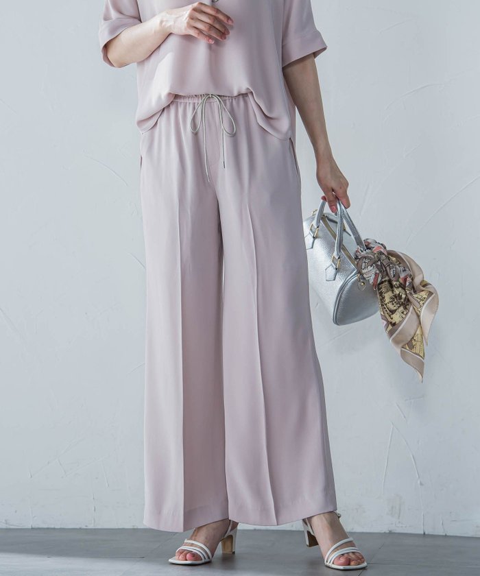 【ロートレ アモン/LAUTRE AMONT】の【WEB限定】【11号あり】接触冷感リラックスパンツ≪セットアップ対応/洗える≫ インテリア・キッズ・メンズ・レディースファッション・服の通販 founy(ファニー) https://founy.com/ ファッション Fashion レディースファッション Ladies' Fashion Online セットアップ Setup パンツ Pants おすすめ Recommend オケージョン Occasion サテン Satin ストレッチ Stretch ストレート Straight セットアップ Set Up センター Center ベーシック Basic リラックス Relax ワイド Wide エレガント 上品 Elegant 洗える Washable |ID: prp329100004565288 ipo3291000000032664044