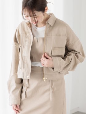 【テチチ/Te chichi】のクロップドジャケット(セットアップ可)《2025spring catalog item》 人気、トレンドファッション・服の通販 founy(ファニー) 雑誌掲載アイテム Magazine Items ファッション雑誌 Fashion Magazines スプリング SPRiNG ファッション Fashion レディースファッション WOMEN アウター Coat Outerwear ジャケット Jackets 2025年 2025 2025春夏・S/S Ss,Spring/Summer,2025 おすすめ Recommend クロップド Cropped コンパクト Compact ジャケット Jacket セットアップ Set Up フラップ Flap フレア Flare ポケット Pocket 雑誌 Magazine |ID:prp329100004565626