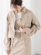 【テチチ/Te chichi】のクロップドジャケット(セットアップ可)《2025spring catalog item》 人気、トレンドファッション・服の通販 founy(ファニー) 雑誌掲載アイテム Magazine Items ファッション雑誌 Fashion Magazines スプリング SPRiNG ファッション Fashion レディースファッション WOMEN アウター Coat Outerwear ジャケット Jackets 2025年 2025 2025春夏・S/S Ss,Spring/Summer,2025 おすすめ Recommend クロップド Cropped コンパクト Compact ジャケット Jacket セットアップ Set Up フラップ Flap フレア Flare ポケット Pocket 雑誌 Magazine thumbnail ベージュ|ID: prp329100004565626 ipo3291000000032288829
