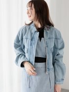 【テチチ/Te chichi】のクロップドジャケット(セットアップ可)《2025spring catalog item》 人気、トレンドファッション・服の通販 founy(ファニー) 雑誌掲載アイテム Magazine Items ファッション雑誌 Fashion Magazines スプリング SPRiNG ファッション Fashion レディースファッション WOMEN アウター Coat Outerwear ジャケット Jackets 2025年 2025 2025春夏・S/S Ss,Spring/Summer,2025 おすすめ Recommend クロップド Cropped コンパクト Compact ジャケット Jacket セットアップ Set Up フラップ Flap フレア Flare ポケット Pocket 雑誌 Magazine thumbnail ブルー|ID: prp329100004565626 ipo3291000000032288834