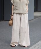 【ジャーナルスタンダード レリューム/JOURNAL STANDARD relume】の《追加2》リネンコットンワイドギャザーパンツ ナチュラル|ID: prp329100004565657 ipo3291000000032599519