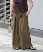 【ジャーナルスタンダード レリューム/JOURNAL STANDARD relume】の《追加2》リネンコットンワイドギャザーパンツ カーキ|ID: prp329100004565657 ipo3291000000032608268
