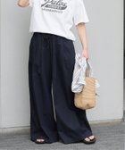 【ジャーナルスタンダード レリューム/JOURNAL STANDARD relume】の《追加2》リネンコットンワイドギャザーパンツ ネイビー|ID: prp329100004565657 ipo3291000000032608270