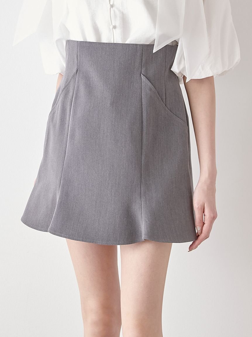 【スナイデル/SNIDEL】のヘムフレアスカショーパン インテリア・キッズ・メンズ・レディースファッション・服の通販 founy(ファニー) 　ファッション　Fashion　レディースファッション　Fashion for Women　ツイード　Twill, Twill Weave　フレア　Flare, Flared　定番　Standard, Basic Item　GRY[006]|ID: prp329100004565663 ipo3291000000033143875