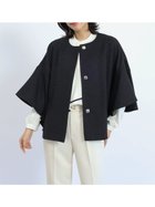 【ヴァン/Vin】のラッフルスリーブミドル丈コート ブラック|ID: prp329100004565676 ipo3291000000032693479