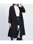 【ヴァン/Vin】のVネックノーカラーロングコート ブラック|ID: prp329100004565678 ipo3291000000032693494