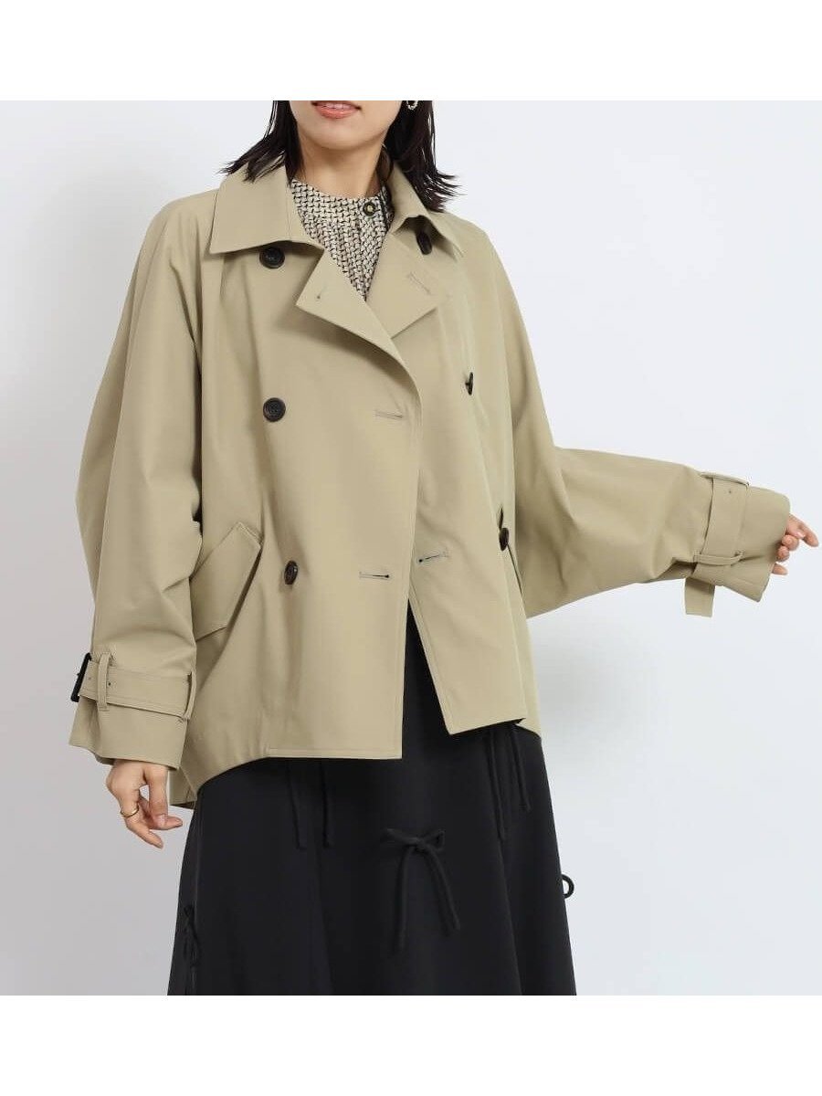 【ヴァン/Vin】のトレンチデザインドルマンコート インテリア・キッズ・メンズ・レディースファッション・服の通販 founy(ファニー) 　ファッション　Fashion　レディースファッション　WOMEN　アウター　Coat Outerwear　コート　Coats　おすすめ　Recommend　オケージョン　Occasion　トレンチ　Trench　ブローチ　Brooch　ヘムライン　Hemline　マニッシュ　Mannish　ビジネス 仕事 通勤　Business　サンドベージュ|ID: prp329100004565680 ipo3291000000032289230