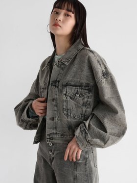 【ラシュッド/LASUD】のオーバーダイデニムジャケット 人気、トレンドファッション・服の通販 founy(ファニー) ファッション Fashion レディースファッション WOMEN アウター Coat Outerwear ジャケット Jackets デニムジャケット Denim Jackets おすすめ Recommend カットソー Cut And Sew コンパクト Compact ジャケット Jacket ダメージ Damage デニム Denim バランス Balance ロング Long |ID:prp329100004565684
