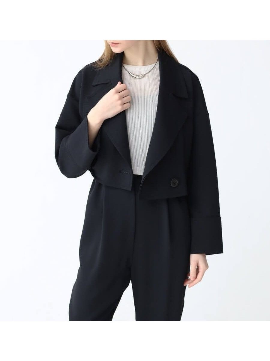 【ラシュッド/LASUD】のダンボールジャージーショートジャケット 人気、トレンドファッション・服の通販 founy(ファニー) 　ファッション　Fashion　レディースファッション　Fashion for Women　アウター　Coat / Outerwear Collection　レディースジャケット・軽アウター　Jackets　コンパクト　Compact, Small Size　軽量　Lightweight, Ultra Light　ジャケット　Jacket, Outerwear　ストレッチ　Stretch, Stretchy Fabric　テーラード　Tailored, Tailored Fit　ワイド　Wide, Wide Fit　おすすめ　Recommended / Our Picks　 other-1|ID: prp329100004565692 ipo3291000000032693527