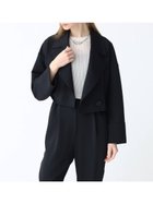 【ラシュッド/LASUD】のダンボールジャージーショートジャケット ブラック|ID: prp329100004565692 ipo3291000000032693528