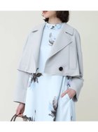 【ラシュッド/LASUD】のダンボールジャージーショートジャケット ライトグレー|ID: prp329100004565692 ipo3291000000032693530