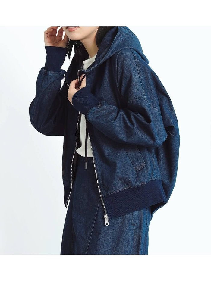 【ヴァン/Vin】のフード付きデニムアウター インテリア・キッズ・メンズ・レディースファッション・服の通販 founy(ファニー) https://founy.com/ ファッション Fashion レディースファッション Fashion for Women アウター Coat / Outerwear Collection インディゴ Indigo Denim コンパクト Compact, Small Size デニム Denim, Jeans Material トレンド Trend, Trending Now ブルゾン Blouson, Bomber Jacket |ID: prp329100004565697 ipo3291000000032449358
