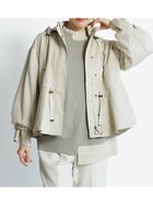 【ヴァン/Vin】のペプラムショートマウンテンパーカー ベージュ|ID: prp329100004565698 ipo3291000000032692902