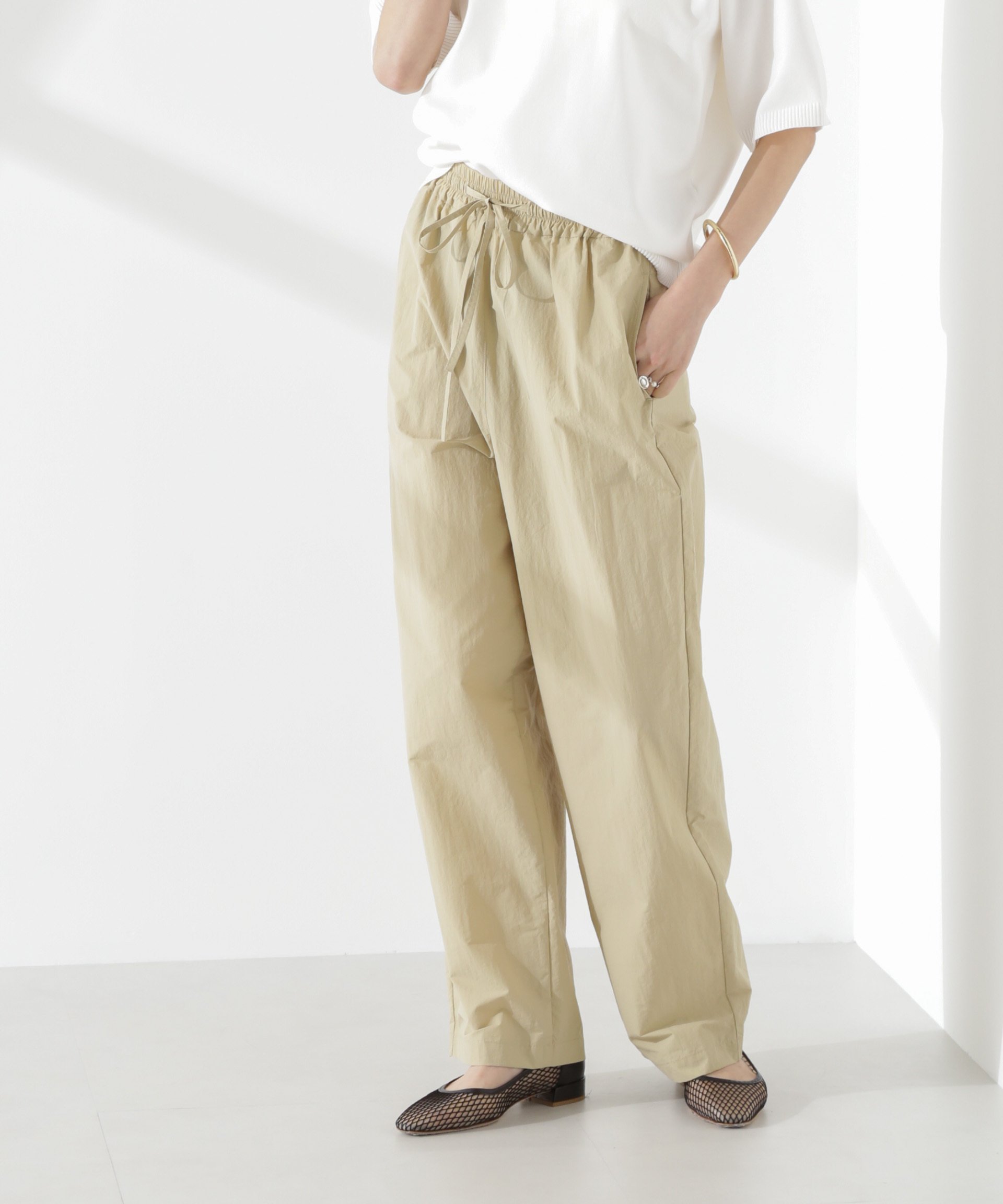 【ナノ ユニバース/nano universe】のタスランワイドイージーパンツ インテリア・キッズ・メンズ・レディースファッション・服の通販 founy(ファニー) 　ファッション　Fashion　レディースファッション　WOMEN　パンツ　Pants　アウトドア　Outdoor　ウォッシャブル　Washable　春　Spring　軽量　Lightweight　サマー　Summer　サンダル　Sandals　シンプル　Simple　スニーカー　Sneakers　ワイド　Wide　おすすめ　Recommend　夏　Summer　2025年　2025　2025春夏・S/S　Ss,Spring/Summer,2025　ベージュ|ID: prp329100004565699 ipo3291000000032289350