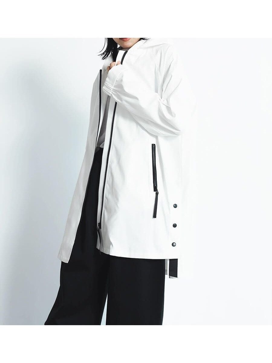 【ヴァン/Vin】のオーバーライトコート インテリア・キッズ・メンズ・レディースファッション・服の通販 founy(ファニー) 　ファッション　Fashion　レディースファッション　Ladies' Fashion Online　アウター　Coat Outerwear　コート　Coats　アウトドア　Outdoor　スポーティ　Sporty　ブルゾン　Blouson　ロング　Long　オフホワイト|ID: prp329100004565701 ipo3291000000032692910