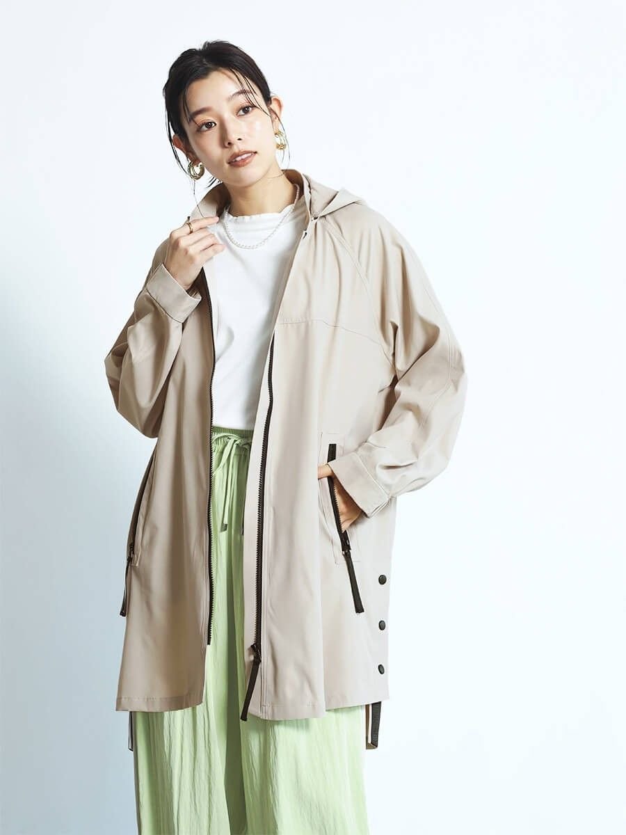 【ヴァン/Vin】のオーバーライトコート インテリア・キッズ・メンズ・レディースファッション・服の通販 founy(ファニー) 　ファッション　Fashion　レディースファッション　Ladies' Fashion Online　アウター　Coat Outerwear　コート　Coats　アウトドア　Outdoor　スポーティ　Sporty　ブルゾン　Blouson　ロング　Long　ベージュ|ID: prp329100004565701 ipo3291000000032692911