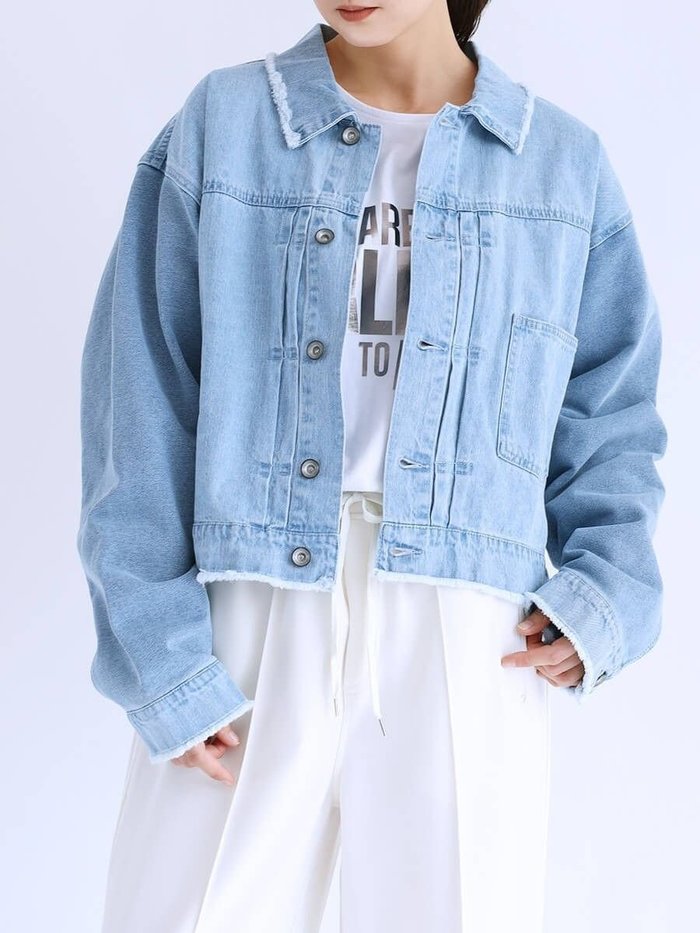 【ラシュッド/LASUD】のシンチバックデニムジャケット インテリア・キッズ・メンズ・レディースファッション・服の通販 founy(ファニー) https://founy.com/ ファッション Fashion レディースファッション Ladies' Fashion Online アウター Coat Outerwear ジャケット Jackets デニムジャケット Denim Jackets インナー Inner ジャケット Jacket デニム Denim トレンド Trend ロング Long |ID: prp329100004565706 ipo3291000000032692928