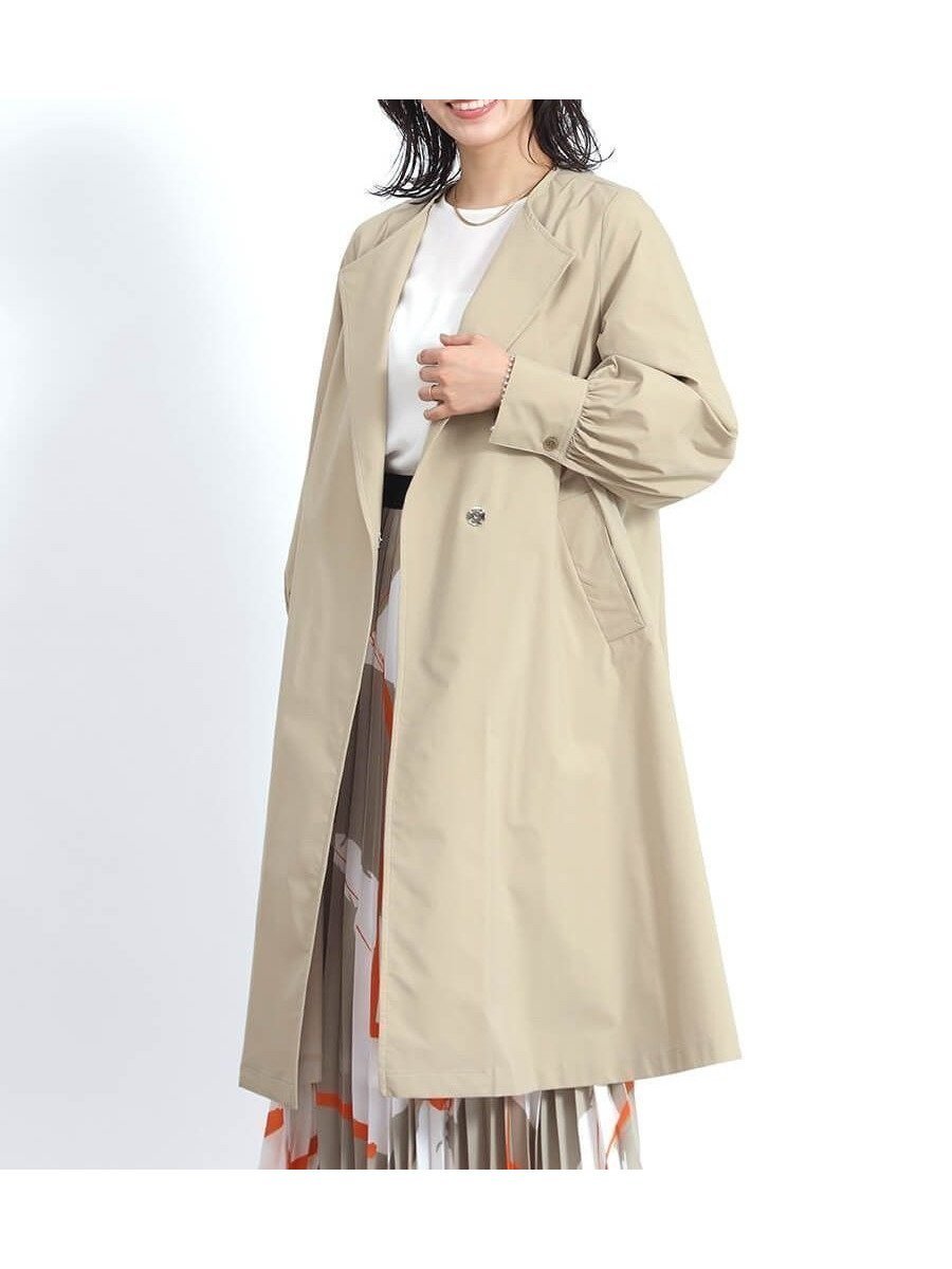 【ヴァン/Vin】のAラインライトコート インテリア・キッズ・メンズ・レディースファッション・服の通販 founy(ファニー) 　ファッション　Fashion　レディースファッション　Ladies' Fashion Online　アウター　Coat Outerwear　コート　Coats　おすすめ　Recommend　ギャザー　Gather　シューズ　Shoes　ストレッチ　Stretch　スニーカー　Sneakers　スリーブ　Sleeve　セレモニー　Ceremony　フォルム　Form　フラット　Flat　リラックス　Relax　ビジネス 仕事 通勤　Business　グレージュ|ID: prp329100004565710 ipo3291000000032692944