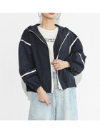 【ヴァン/Vin】のバイカラーパイピングマウンテンパーカー ダークネイビー|ID: prp329100004565714 ipo3291000000032442155