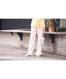 【プロポーション ボディドレッシング/PROPORTION BODY DRESSING】のスリット入りフレアパンツ 人気、トレンドファッション・服の通販 founy(ファニー) ファッション Fashion レディースファッション WOMEN パンツ Pants スリット Slit センター Center バランス Balance パターン Pattern フレア Flare |ID:prp329100004565717