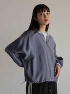 【ラシュッド/LASUD】のドロストデザインシアーブルゾン ブルー|ID: prp329100004565739 ipo3291000000032449508