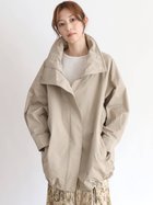 【ラシュッド/LASUD】のスタンドカラーブルゾン ベージュ|ID: prp329100004565765 ipo3291000000032661097