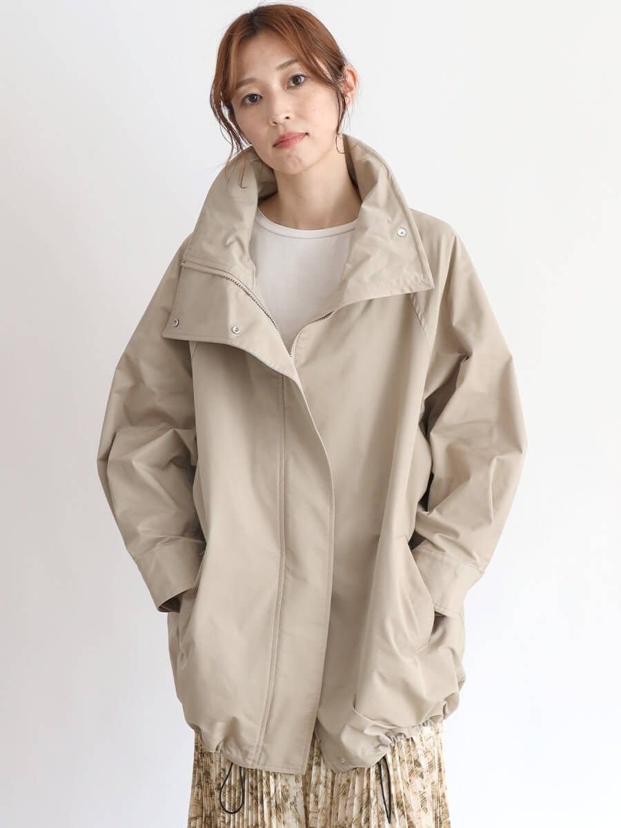 【ラシュッド/LASUD】のスタンドカラーブルゾン インテリア・キッズ・メンズ・レディースファッション・服の通販 founy(ファニー) 　ファッション　Fashion　レディースファッション　Fashion for Women　アウター　Coat / Outerwear Collection　ブルゾンジャケット・スポーティアウター　Blouson Jackets　おすすめ　Recommended / Our Picks　スタンド　Stand Collar, Upright Stand　ブルゾン　Blouson, Bomber Jacket　ミリタリー　Military, Army Style　ワイヤー　Wire, Wired Bra　今季　This Season, Current Season　ベージュ|ID: prp329100004565765 ipo3291000000032661097