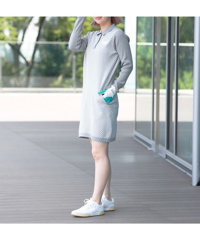 【その他のブランド/Other】のPURPLE LABEL / ヘリンボーン ニットワンピース インテリア・キッズ・メンズ・レディースファッション・服の通販 founy(ファニー) https://founy.com/ ファッション Fashion レディースファッション WOMEN ワンピース Dress ニットワンピース Knit Dresses カッティング Cutting ゴルフ Golf ヘリンボーン Herringbone エレガント 上品 Elegant |ID: prp329100004565767 ipo3291000000032289709