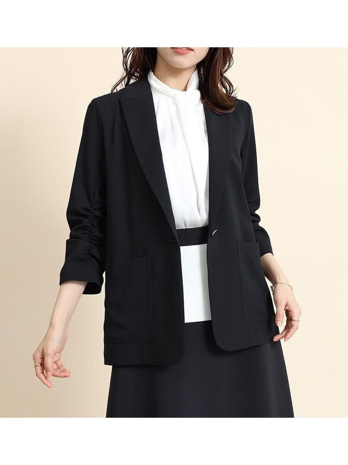 【ヴァン/Vin】のギャザースリーブテーラードジャケット インテリア・キッズ・メンズ・レディースファッション・服の通販 founy(ファニー) https://founy.com/ ファッション Fashion レディースファッション Fashion for Women アウター Coat / Outerwear Collection レディースジャケット・軽アウター Jackets テーラードジャケット / 通勤・きれいめスタイル Tailored Jackets & Blazers ギャザー Gathered, Ruffled 夏 Summer 春 Spring S/S・春夏 SS, Spring/Summer, Warm Season |ID: prp329100004565769 ipo3291000000032609925