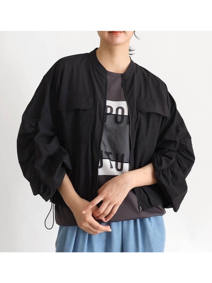 【ラシュッド/LASUD】のギャザースリーブブルゾン インテリア・キッズ・メンズ・レディースファッション・服の通販 founy(ファニー) https://founy.com/ ファッション Fashion レディースファッション Fashion for Women アウター Coat / Outerwear Collection ブルゾンジャケット・スポーティアウター Blouson Jackets おすすめ Recommended / Our Picks ギャザー Gathered, Ruffled ショート Short, Short Length ブルゾン Blouson, Bomber Jacket 秋 Autumn |ID: prp329100004565774 ipo3291000000032450079