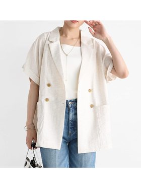 【ヴァン/Vin】のスラブリネンオーバージャケット 人気、トレンドファッション・服の通販 founy(ファニー) ファッション Fashion レディースファッション WOMEN アウター Coat Outerwear ジャケット Jackets サマー Summer ジャケット Jacket |ID:prp329100004565775