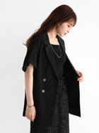 【ヴァン/Vin】のスラブリネンオーバージャケット 人気、トレンドファッション・服の通販 founy(ファニー) ファッション Fashion レディースファッション WOMEN アウター Coat Outerwear ジャケット Jackets サマー Summer ジャケット Jacket thumbnail ブラック|ID: prp329100004565775 ipo3291000000032289745