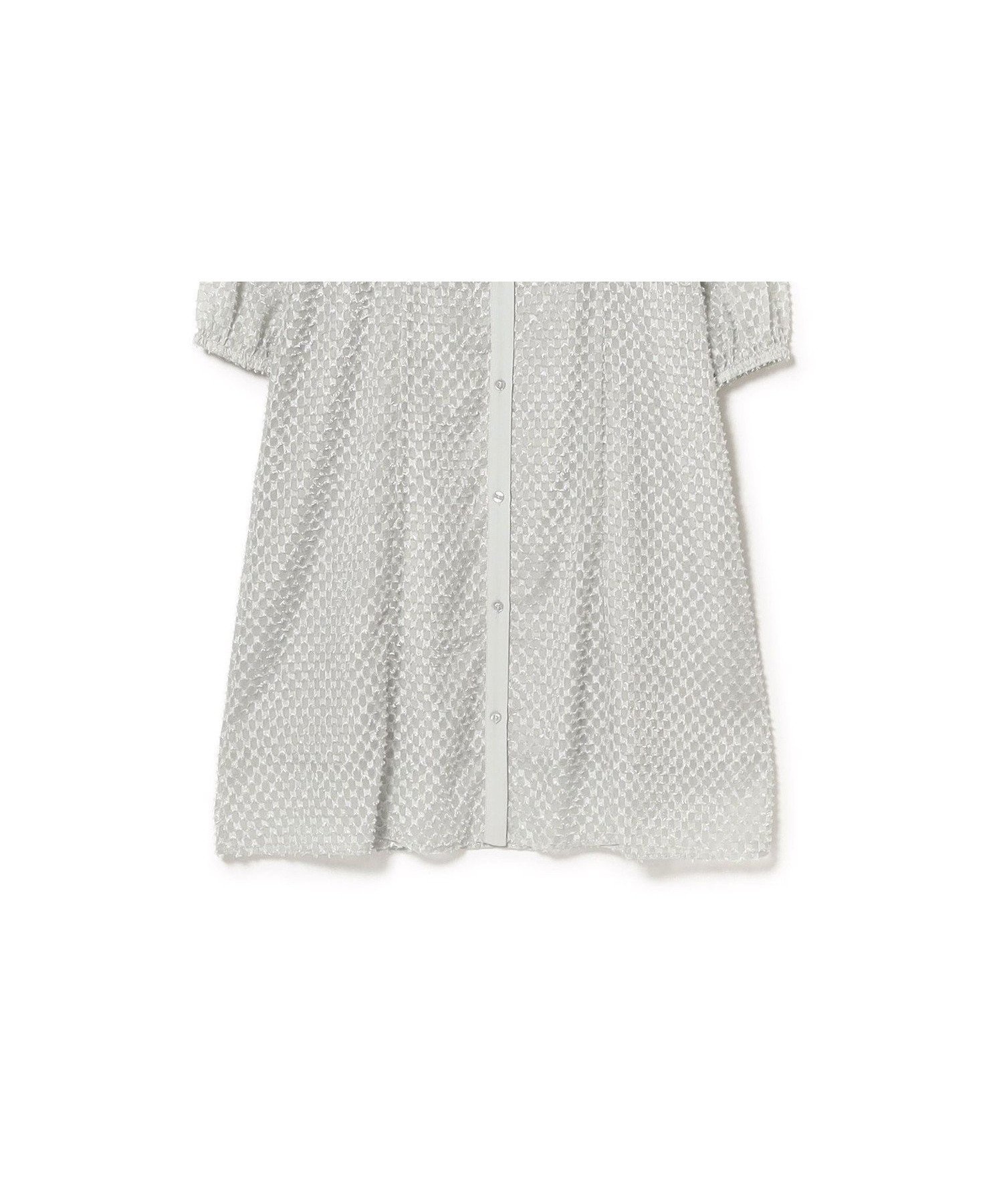 【その他のブランド/Other】のジャカード シャツ ワンピース(S~M) インテリア・キッズ・メンズ・レディースファッション・服の通販 founy(ファニー) 　ファッション　Fashion　レディースファッション　WOMEN　ワンピース　Dress　シャツワンピース　Shirt Dresses　おすすめ　Recommend　シフォン　Chiffon　ジャカード　Jacquard　羽織　Haori　LIGHT.GREY|ID: prp329100004565776 ipo3291000000032289751
