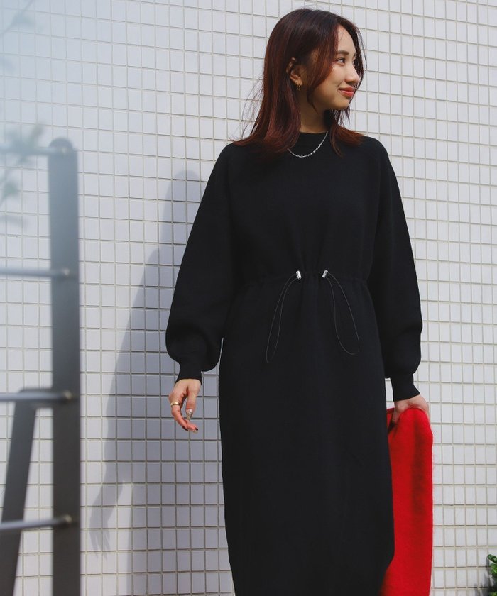 【その他のブランド/Other】のニット ドローストリング ワンピース インテリア・キッズ・メンズ・レディースファッション・服の通販 founy(ファニー) https://founy.com/ ファッション Fashion レディースファッション WOMEN ワンピース Dress おすすめ Recommend シンプル Simple ドローストリング Drawstring ブラウジング Browsing |ID: prp329100004565778 ipo3291000000032289760