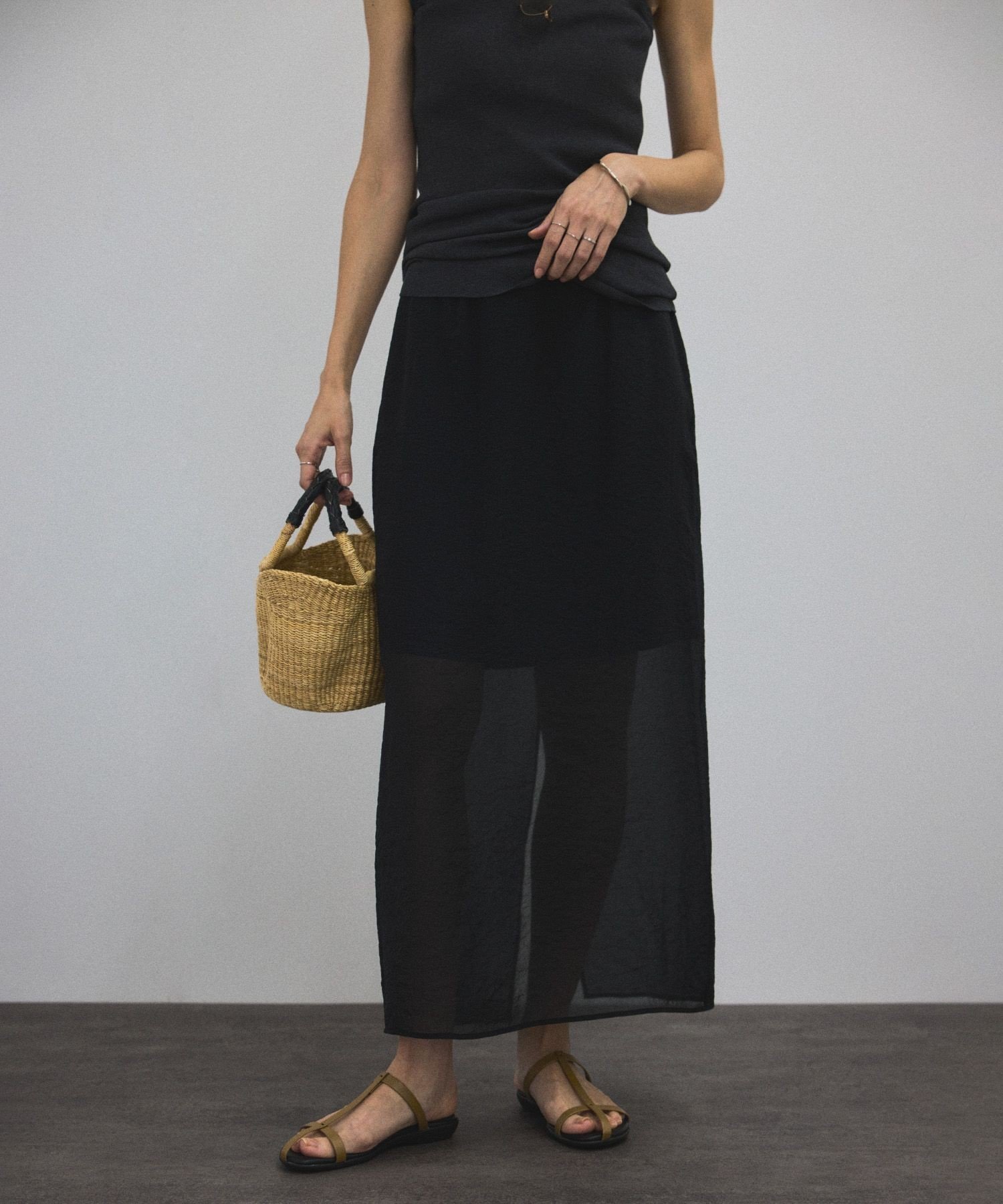 【サロン アダム エ ロペ/SALON adam et rope'】のシアーレイヤードスカート 人気、トレンドファッション・服の通販 founy(ファニー) 　ファッション　Fashion　レディースファッション　Fashion for Women　スカート　Skirts　サテン　Satin, Glossy Fabric　シアー　Sheer, See-Through　シャイニー　Shiny, Glossy Finish　ストレッチ　Stretch, Stretchy Fabric　スリット　Slit, Slit Detail　タンク　Tank Top, Sleeveless Top　デニム　Denim, Jeans Material　ペチコート　Petticoat, Underskirt　ポケット　Pocket, Pocket Detail　ミニスカート　Mini Skirt, Short Skirt　ロング　Long, Long-Length　おすすめ　Recommended / Our Picks　 other-1|ID: prp329100004565840 ipo3291000000033160003