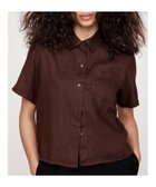 【バナナ リパブリック/BANANA REPUBLIC】のボクシー リネン ショートスリーブ シャツ 人気、トレンドファッション・服の通販 founy(ファニー) ファッション Fashion レディースファッション WOMEN トップス・カットソー Tops/Tshirt シャツ/ブラウス Shirts/Blouses ショート Short スリーブ Sleeve テクスチャー Texture フィット Fit フロント Front リネン Linen thumbnail ESPRESSO_BROWN|ID: prp329100004565869 ipo3291000000032290244