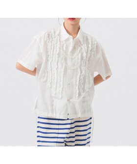 【ビームス ウイメン/BEAMS】のドビー フリル ショートスリーブ 人気、トレンドファッション・服の通販 founy(ファニー) ファッション Fashion レディースファッション WOMEN ショート Short スリット Slit スリーブ Sleeve バランス Balance フリル Frills ベーシック Basic レギュラー Regular ロング Long ワイド Wide おすすめ Recommend 夏 Summer |ID:prp329100004565879