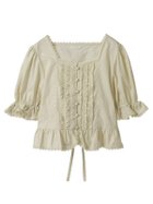 【ピンクハウス/PINK HOUSE】のフリル使いブラウス 人気、トレンドファッション・服の通販 founy(ファニー) ファッション Fashion レディースファッション WOMEN トップス・カットソー Tops/Tshirt シャツ/ブラウス Shirts/Blouses おすすめ Recommend スカラップ Scalloped スクエア Square スリーブ Sleeve セットアップ Set Up フリル Frills フロント Front ブロード Broad リボン Ribbon レース Race 春 Spring thumbnail キナリ|ID: prp329100004565888 ipo3291000000032290326