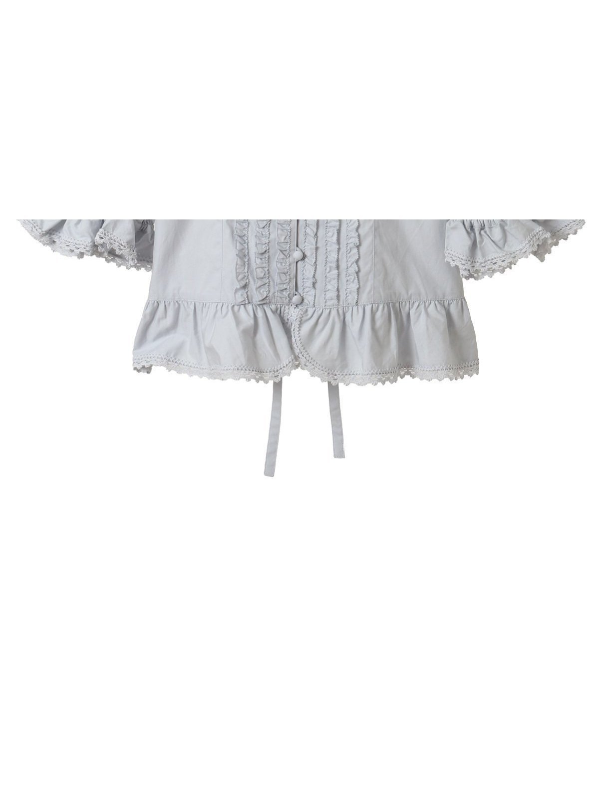 【ピンクハウス/PINK HOUSE】のフリル使いブラウス インテリア・キッズ・メンズ・レディースファッション・服の通販 founy(ファニー) 　ファッション　Fashion　レディースファッション　WOMEN　トップス・カットソー　Tops/Tshirt　シャツ/ブラウス　Shirts/Blouses　おすすめ　Recommend　スカラップ　Scalloped　スクエア　Square　スリーブ　Sleeve　セットアップ　Set Up　フリル　Frills　フロント　Front　ブロード　Broad　リボン　Ribbon　レース　Race　春　Spring　ミズイロ|ID: prp329100004565888 ipo3291000000032290329