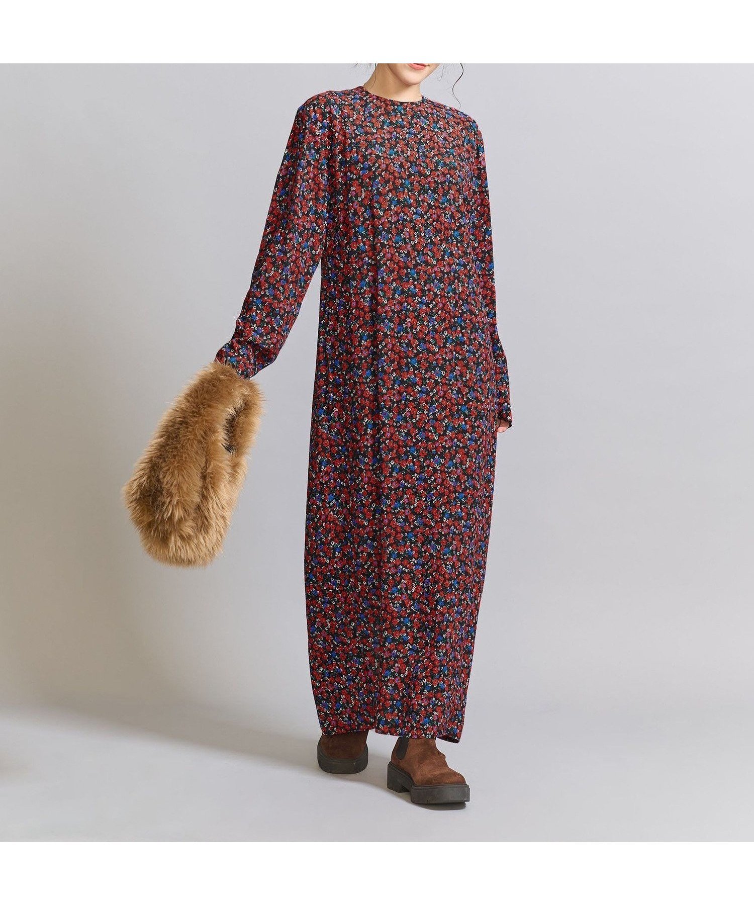 【その他のブランド/Other】のレーヨンフラワープリント ワンピース 人気、トレンドファッション・服の通販 founy(ファニー) 　ファッション　Fashion　レディースファッション　WOMEN　ワンピース　Dress　おすすめ　Recommend　ジャケット　Jacket　ストレート　Straight　スニーカー　Sneakers　スリット　Slit　タイツ　Tights　プリント　Print　ポケット　Pocket　ロング　Long　 other-1|ID: prp329100004565907 ipo3291000000032290414