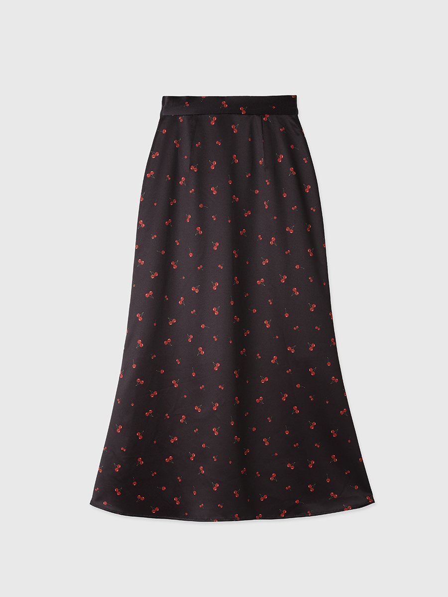 【エイミーイストワール/eimy istoire】のcherry patternスカート インテリア・キッズ・メンズ・レディースファッション・服の通販 founy(ファニー) 　ファッション　Fashion　レディースファッション　WOMEN　スカート　Skirt　エレガント 上品　Elegant　春　Spring　コンパクト　Compact　シンプル　Simple　チェリー　Cherry　バランス　Balance　フェミニン　Feminine　モチーフ　Motif　リブニット　Rib Knit　S/S・春夏　Ss・Spring/Summer　夏　Summer　BLACK|ID: prp329100004565919 ipo3291000000032290479