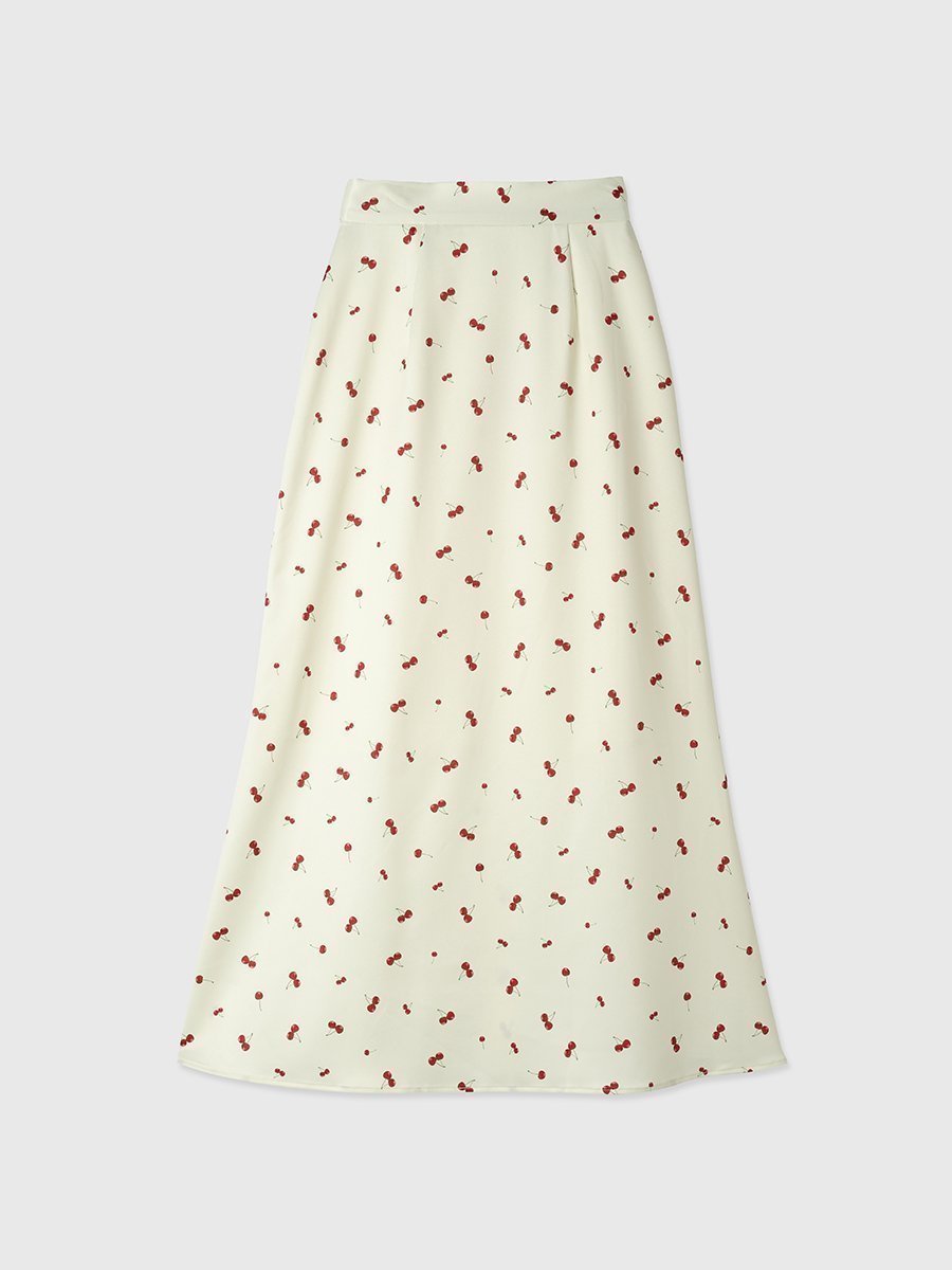 【エイミーイストワール/eimy istoire】のcherry patternスカート インテリア・キッズ・メンズ・レディースファッション・服の通販 founy(ファニー) 　ファッション　Fashion　レディースファッション　WOMEN　スカート　Skirt　エレガント 上品　Elegant　春　Spring　コンパクト　Compact　シンプル　Simple　チェリー　Cherry　バランス　Balance　フェミニン　Feminine　モチーフ　Motif　リブニット　Rib Knit　S/S・春夏　Ss・Spring/Summer　夏　Summer　LIGHT YELLOW|ID: prp329100004565919 ipo3291000000032290480
