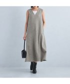 【その他のブランド/Other】のsize SHORTあり Vネック ナロー ジャンパースカート -防シワ- BEIGE|ID: prp329100004565929 ipo3291000000032290528