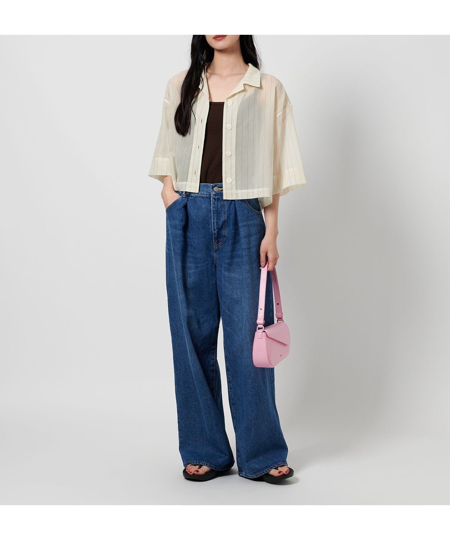 【ビューティ&ユース ユナイテッドアローズ/BEAUTY&YOUTH / UNITED ARROWS】のポリエステルコットン シアーストライプ シャツ -ウォッシャブル- インテリア・キッズ・メンズ・レディースファッション・服の通販 founy(ファニー) 　ファッション　Fashion　レディースファッション　WOMEN　トップス・カットソー　Tops/Tshirt　シャツ/ブラウス　Shirts/Blouses　ウォッシャブル　Washable　キャミソール　Camisole　シアー　Sheer　ショート　Short　ストライプ　Stripe　スラックス　Slacks　タンク　Tank　バランス　Balance　ボトム　Bottom　羽織　Haori　マニッシュ　Mannish　ワイド　Wide　おすすめ　Recommend　夏　Summer　NATURAL|ID: prp329100004565933 ipo3291000000032290557