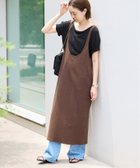 【スローブ イエナ/SLOBE IENA】の《WEB限定/追加》ジャージジャンパースカート*5分袖 Tシャツセット ブラウン|ID: prp329100004565939 ipo3291000000033272115